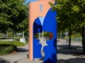 Kunst auf dem Fußweg