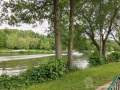 Ausblick von der Terrasse im Hotel \"Brauhaus am See\"
